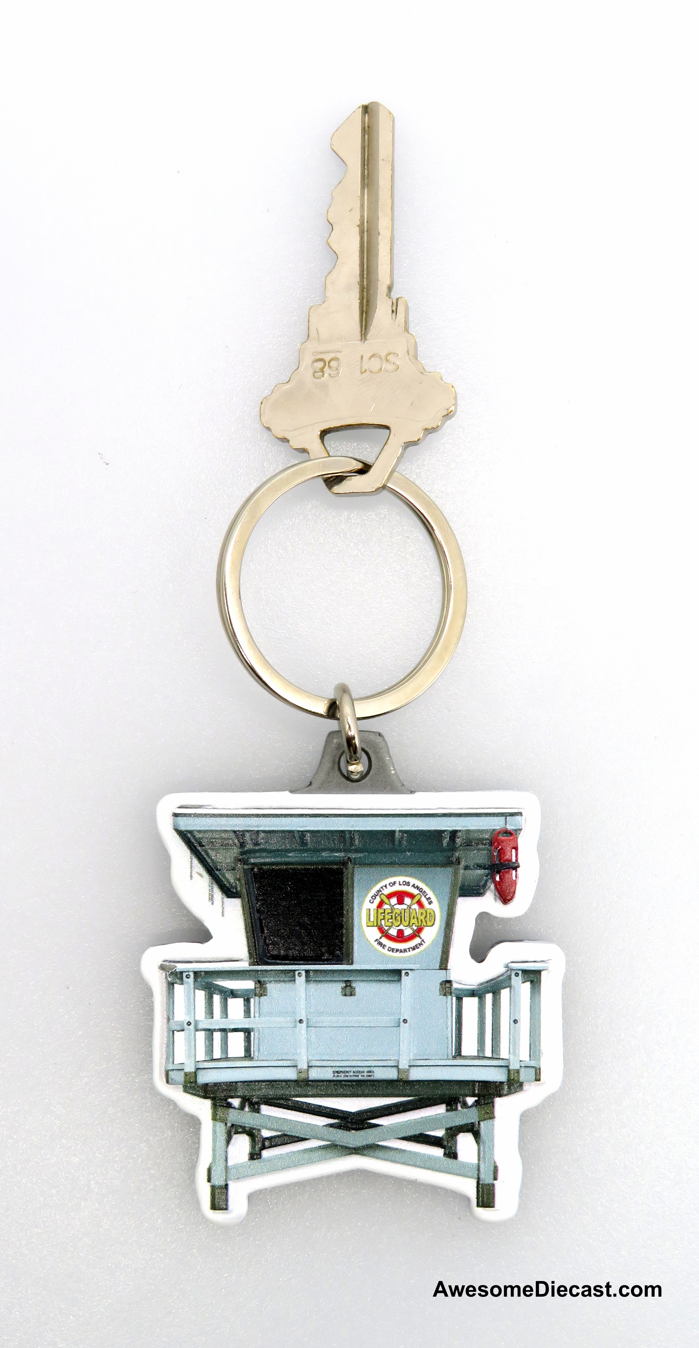 Iconic Replicas Limited Edition Metal Keychain: L.A. County Lifeguard