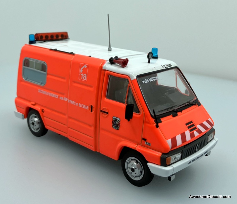 Odeon 1:43 1981 Renault Master T30 VSAB Picot SDIS 25: French Fire Service