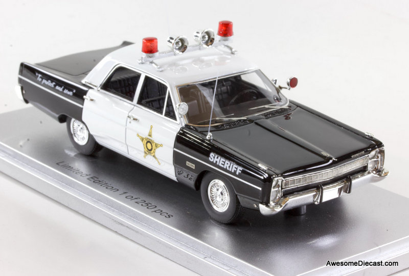 Kess 1:43 1968 Plymouth Fury:  Sheriff's Dept.