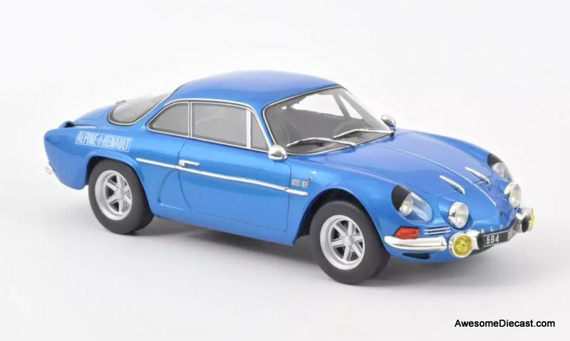 Norev 1:18 1972 Alpine A110 1600S, Metallic Blue