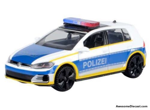 Motormax 1:43 Volkswagen Golf A7 GTI: German Police Car