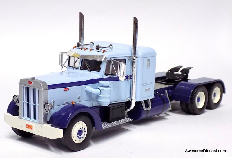 IXO 1:43 1952 Peterbilt 350 Sleeper Tractor, Light/Dark Blue