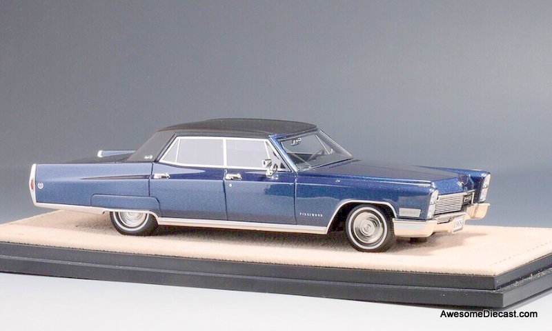 Stamp Models 1:43 1968 Cadillac Fleetwood Brougham, Emperor Blue Metallic