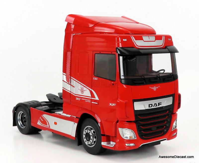 Premium ClassiXXs 1:18 DAF XF Space Cab Tractor, Metallic Red