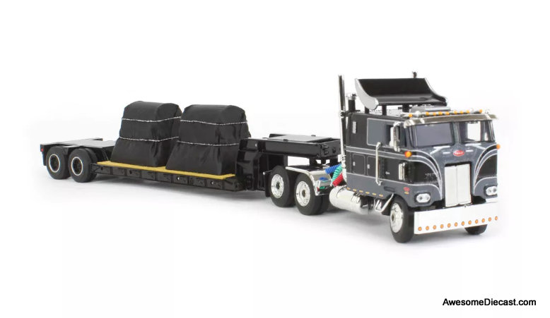 DCP by FG 1:64 Peterbilt 352 COE 110 Sleeper w/Rogers Vintage Lowboy & Coil Load