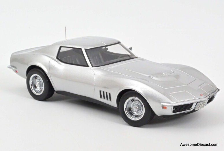 Norev 1:18 1969 Chevrolet Corvette, Metallic Silver