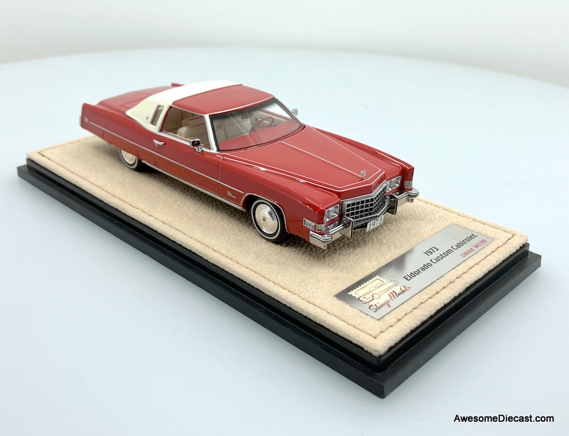 Stamp Models 1:43 1973 Cadillac Custom Cabriolet, Dynasty Red
