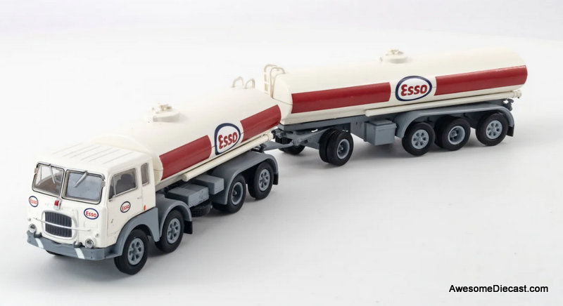 Brekina 1:87 1960 Fiat 690 Millepiedi Tanker Truck: Esso