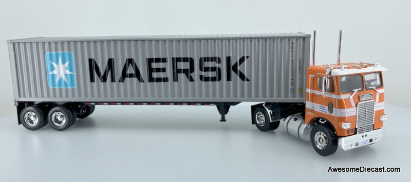 Altaya 1:43 1979 Freightliner COE Day Cab w/Maersk Dry Goods Container