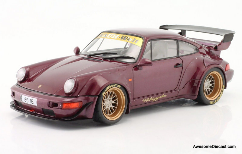 Solido 1:18 2022 Porsche 911 (964) RWB Rauh-Welt Hekigyoku, Metallic Purple