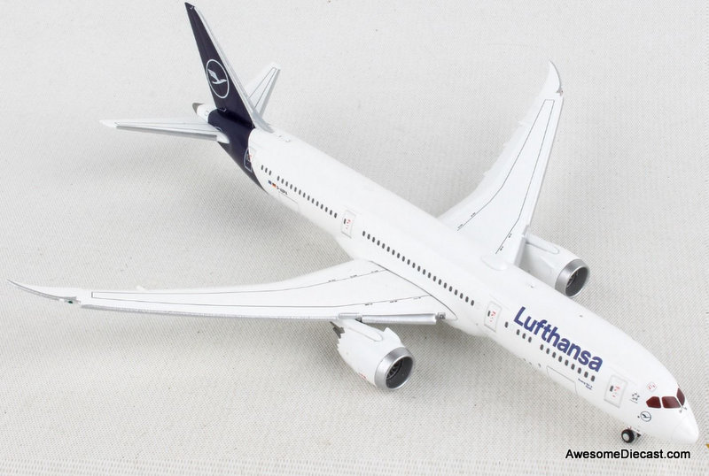 Gemini Jets 1:400 Boeing 787-9: Lufthansa (Flaps Down)