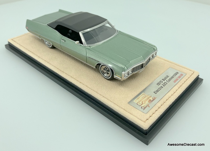Stamp Models 1:43 1970 Buick Electra 225 Convertible (Roof Up), Seamist  Green Metallic