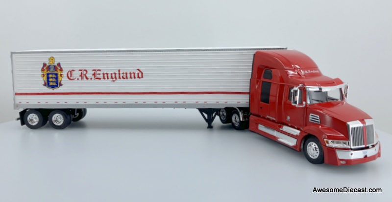 Altaya 1:43 2016 Western Star 5700 XE Sleeper w/53' Utility Trailer: C. R. England