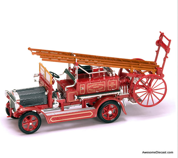 Road Signature 1:43 1921 Dennis N Type Fire Truck: Burton On Trent Fire Brigade 