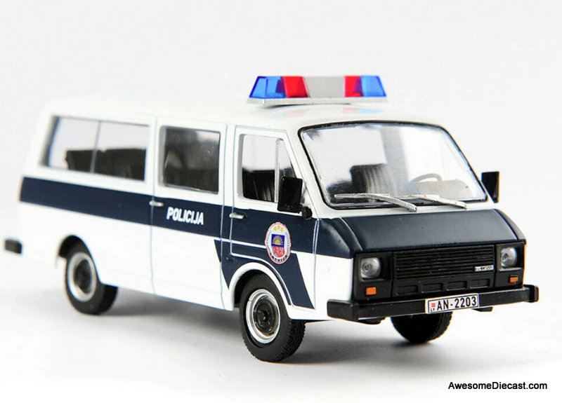 DeAgostini 1:43 1970 RAF 22038 Police Van: Latvia Police Department