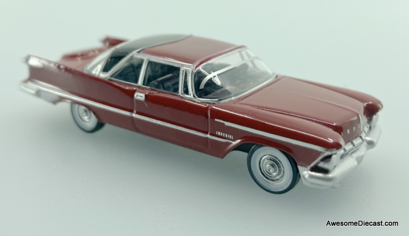 Oxford Diecast 1:87 1959 Chrysler Imperial Crown Coupe, Radiant Red/Black