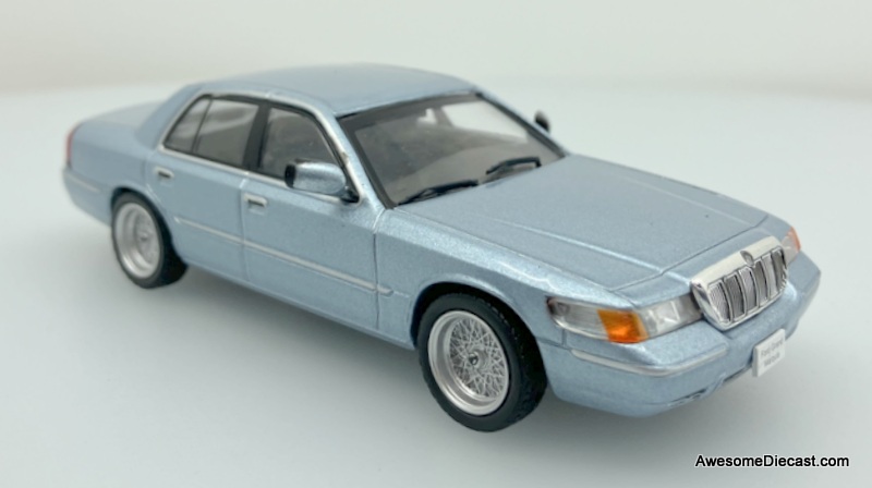 IXO 1:43 2000 Mercury Grand Marquis, Light Metallic Blue