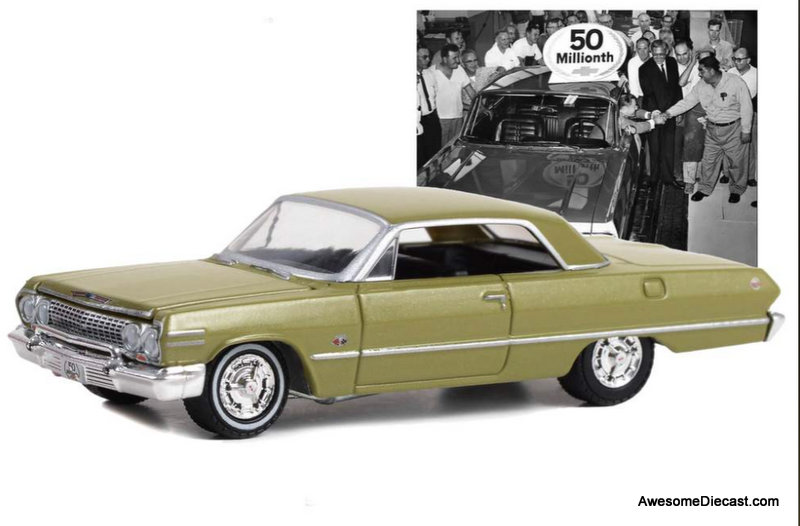 Greenlight 1:64 1963 Chevrolet Impala SS, Special Gold Paint Greenlight 1:64 1963 Chevrolet Impala SS, Special Gold Paint
