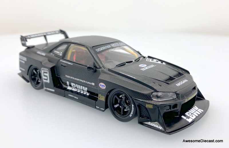 IXO 1:43 2020 Nissan Skyline Liberty Walk Super Silhouette #5 RHD, Black