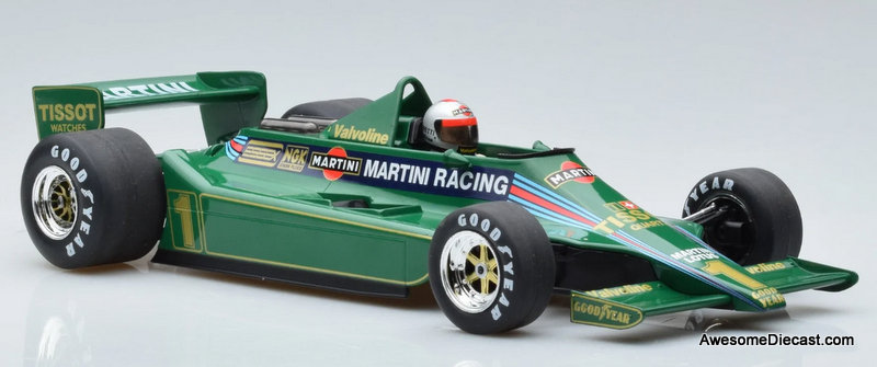 MCG 1:18 Lotus Ford Formula 1 Race Car Martini Racing #1: Mario Andretti