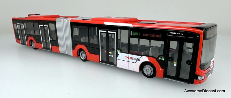 Rietze 1:87 MAN Lion S City 18 Articulated Bus: Chur Bus (CH)
