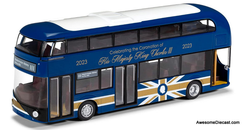 Corgi 1:76 New Routemaster Double Decker: Coronation Of King Charles 2023