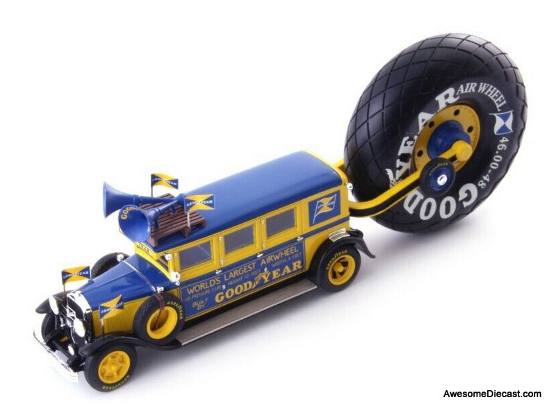 AutoCult 1:43 1929 Buick: Goodyear Airwheel Promotion Bus 