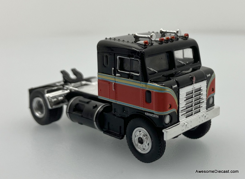 Brekina 1:87 Kenworth Bullnose Sleeper Tractor, Black/Red