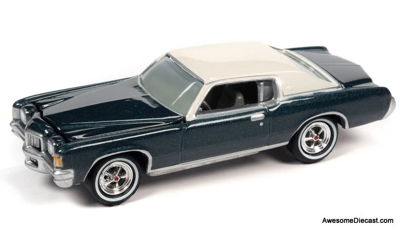 Johnny Lightning 1:64 1971 Pontiac Grand Prix, Bluestone Gray Metallic