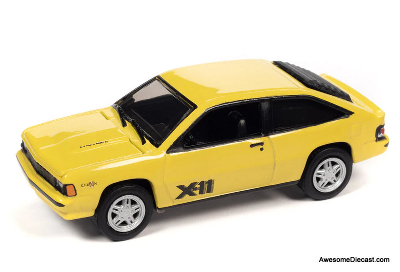 Johnny Lightning 1:64 1981 Chevrolet Citation, Bright Yellow