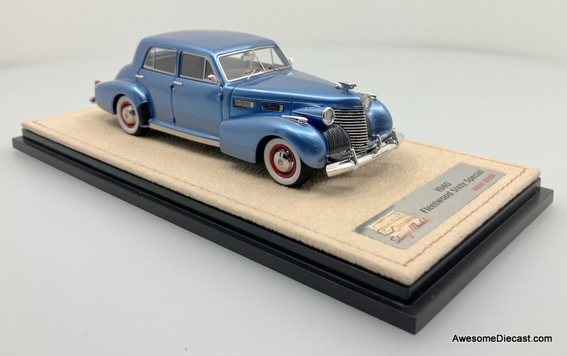 Stamp Models 1:43 1939 Cadillac Fleetwood Sixty Special, Light Blue Metallic