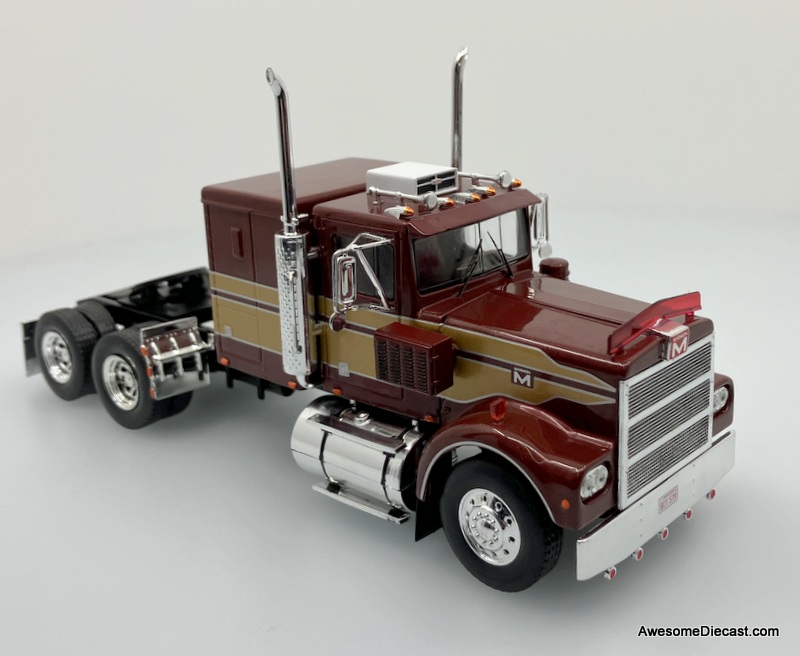 IXO 1:43 1980 Marmon CHDT Sleeper Tractor, Maroon/Gold