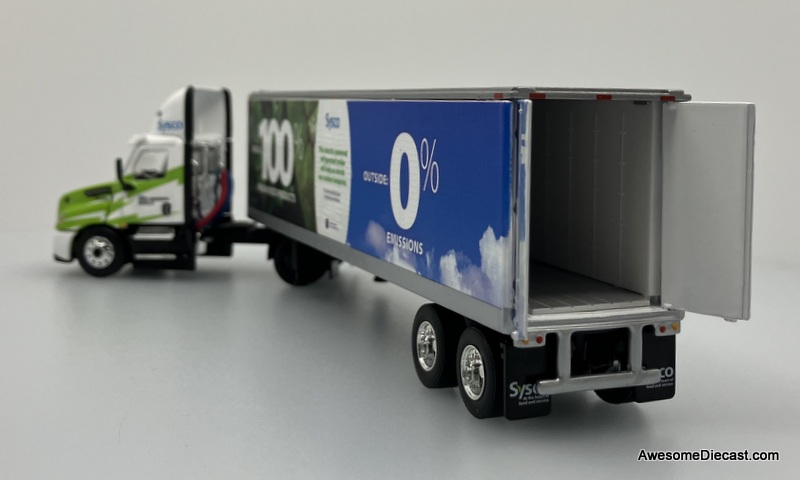 DCP by FG 1:64 Freightliner eCascadia Electric Tractor w/Refrigerated Trailer: Sysco Zero Emission Vehicle 