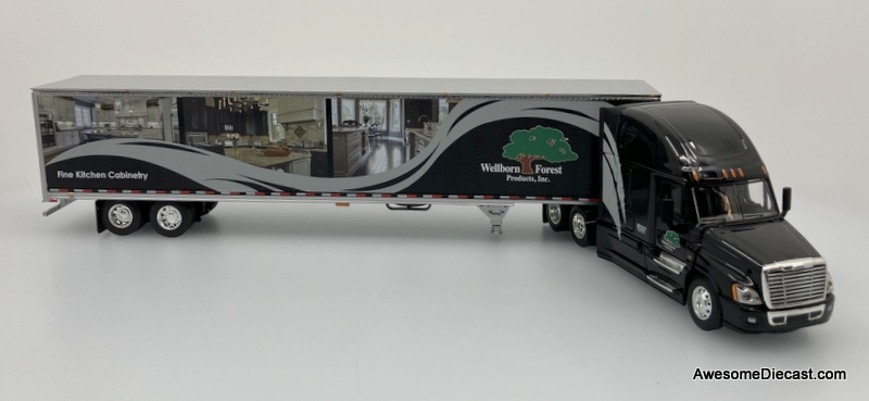 Only One!! DCP 1:64 Freightliner Cascadia High Roof Sleeper w/53' Dry Goods Trailer: Wellborn Forest Only One!! DCP 1:64 Freightliner Cascadia High Roof Sleeper w/53' Dry Goods Trailer: Wellborn Forest