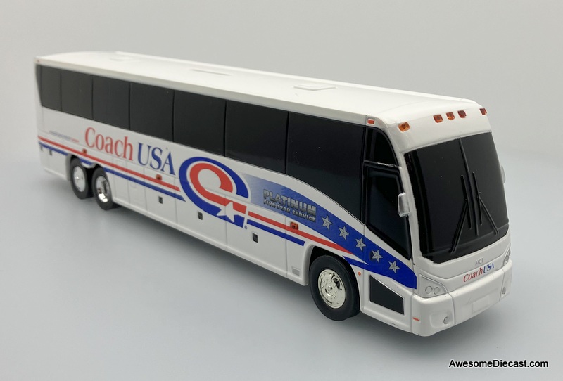 Last One!! Iconic Replicas 1:50 MCI J4500 Bus Bank, Coach USA