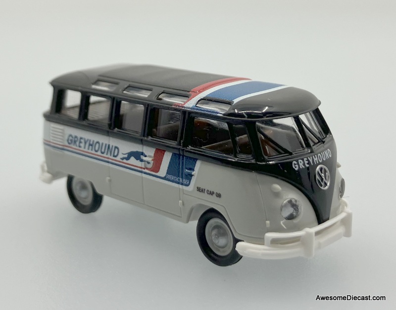 Brekina 1:87 Volkswagen Samba T1 Bus: Greyhound Lines