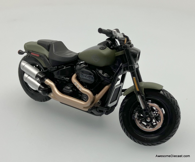 Maisto 1:18 Harley Davidson Fat Bob 114, Olive Green