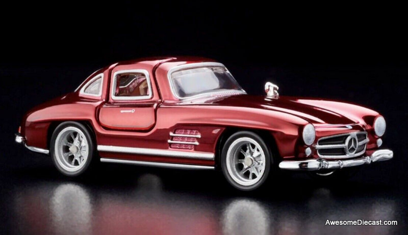 Only One!! Hot Wheels RLC 1:64 1955 Mercedes Benz 300SL, Spectraflame Oxblood 