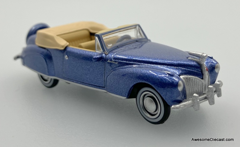 Oxford Diecast 1:87 1941 Lincoln Continental Convertible, Darian Blue Oxford Diecast 1:87 1941 Lincoln Continental Convertible, Darian Blue