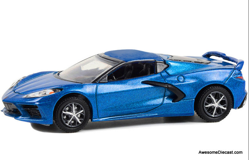 Greenlight 1:64 2020 Chevrolet Corvette Stingray 2LT, Rapid Blue