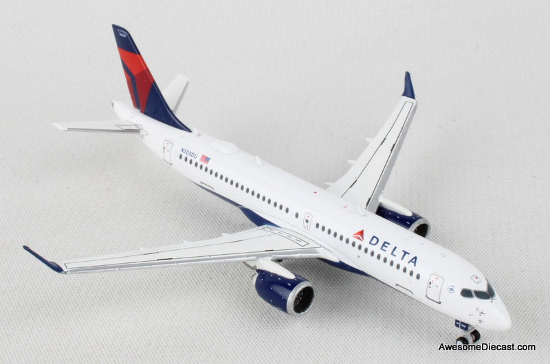 Gemini Jets 1:400 Airbus A220-300: Delta Airlines (Reg #N305DU)