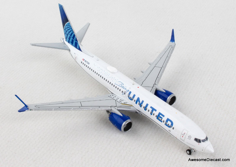 Gemini Jets 1:400 Boeing 737 Max 8: United Airlines, Being United 