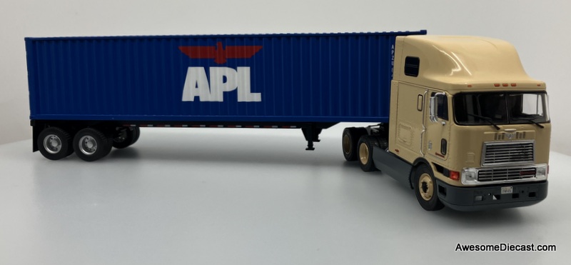 Altaya 1:43 1995 International Eagle 9800 COE w/Shipping Container Trailer: APL