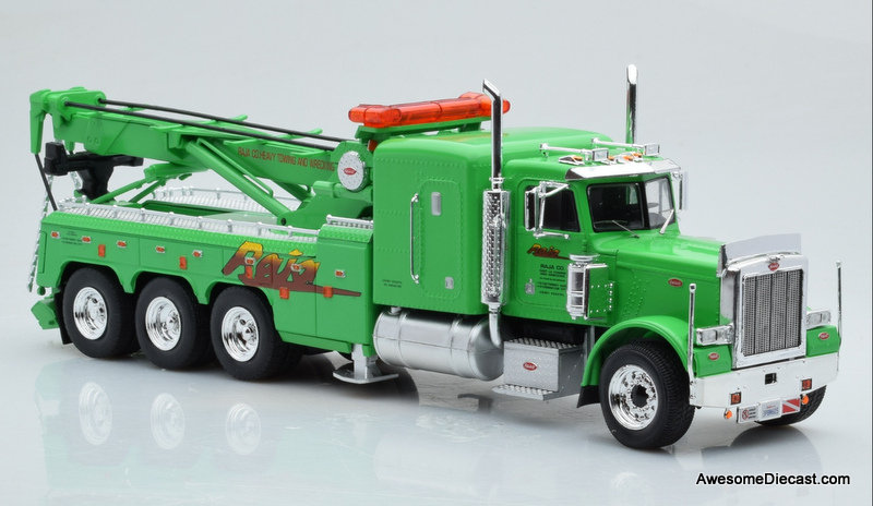 IXO 1:43 1980 Peterbilt 359 Wrecker, Green: Raja Co Heavy