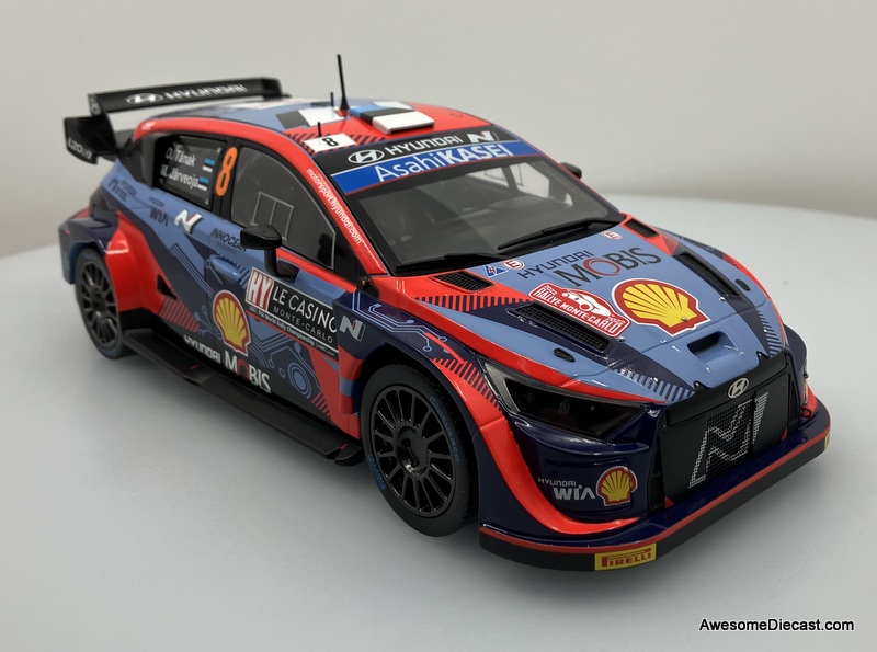 IXO 1:18 2022 Hyundai i20 N Rally 1 #8: 2022 Monte Carlo Rally