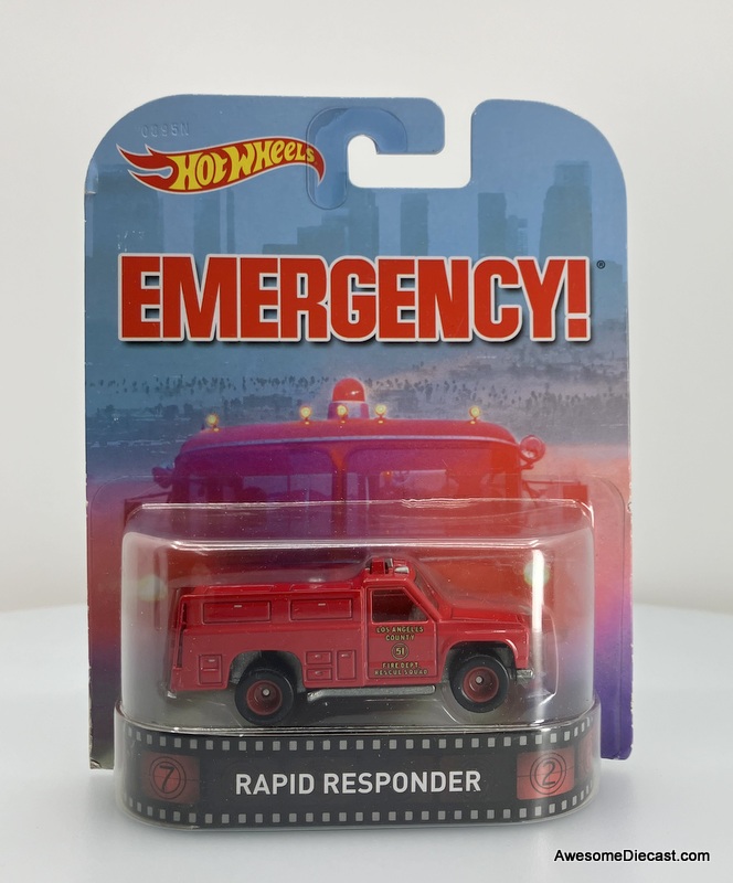 Only One!! Hot Wheels 1:64 Emergency, Rapid Responder