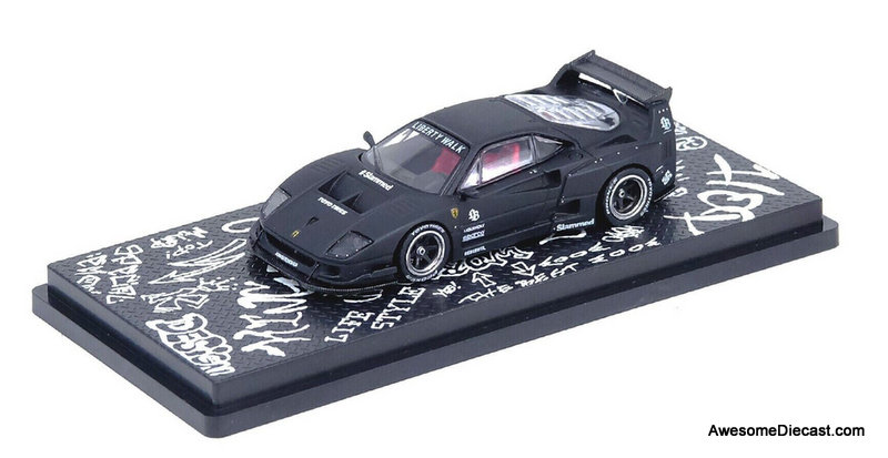 イノモデル LB-WORKS F40 MatteBlack 1/18 VIP Scale Models Ferrari F40 LB-Works Liberty Walk LBWK