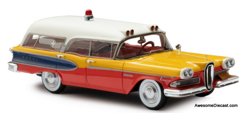 Esval Models 1:43 1958 Edsel Corsair Ambulance by Memphian Coachwork Co.