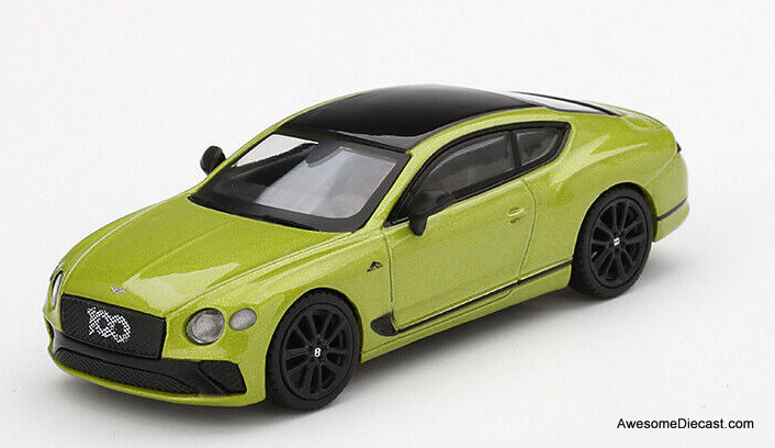 Mini GT 1:64 Bentley Continental GT Limited Edition by Mulliner, Metallic Green (Mijo Exclusive)