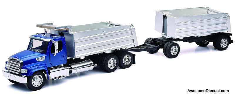 New Ray 1:32 Freightliner 114SD Tandem Dump Truck w/Dump Trailer